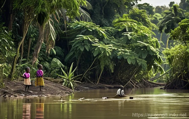콩고 공화국에서 주의해야 할 여행 팁 - **A detailed interior shot of a cozy, rustic safari tent or lodge room in a Congolese wildlife reser...